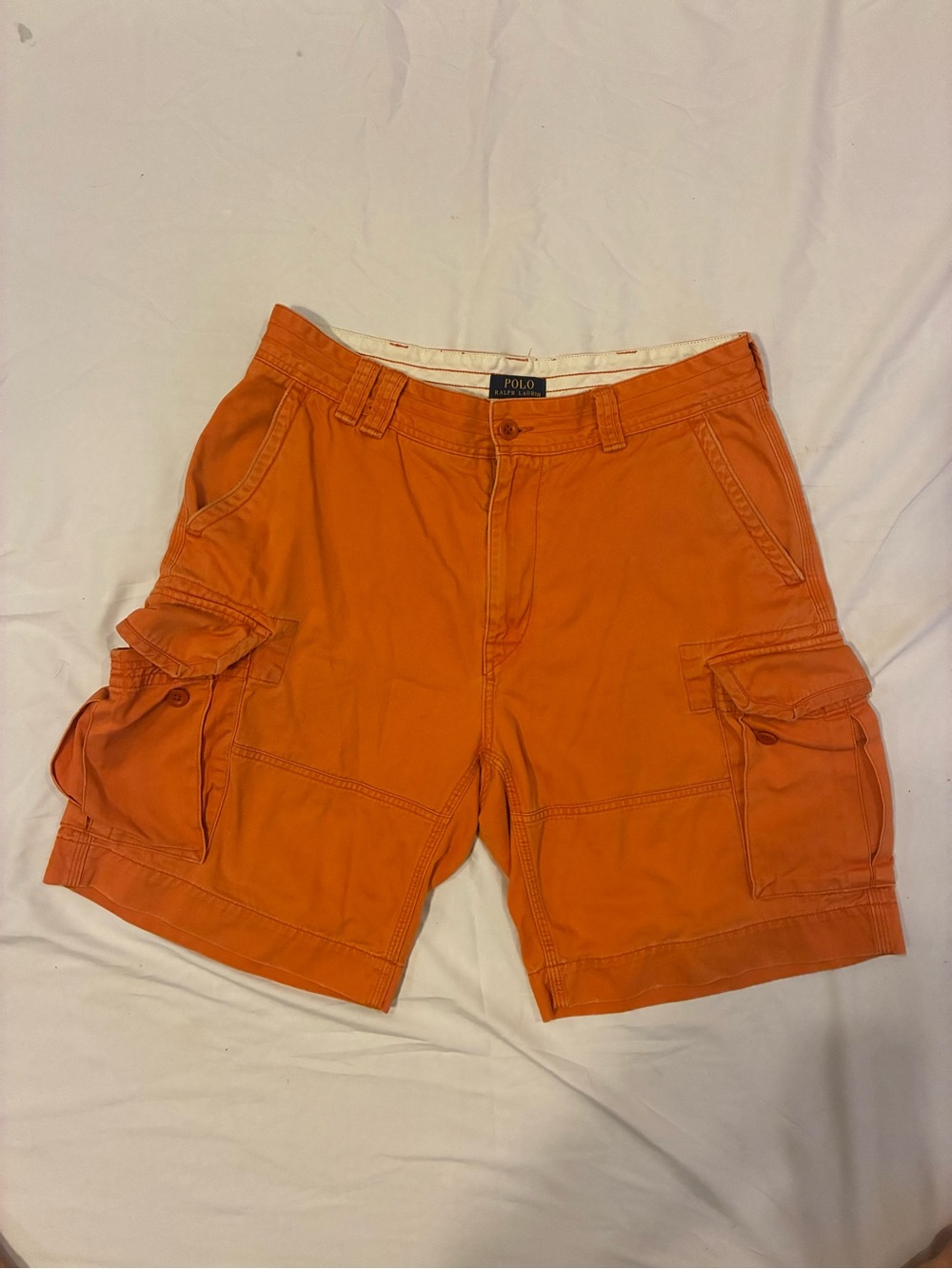 Polo by Ralph Lauren Bright Orange Cargo Shorts